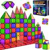 Desire Deluxe Montessori - Mattonelle magnetiche per bambini, giocattoli per ragazzi e ragazze, set di costruzione educativa per l'apprendimento regalo - compleanno, per 3-8 anni (37 pezzi).