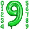 OFFCUP Palloncini Compleanno Verde 101 CM, Palloncino Numero 9, Foil Palloncini Numeri, Giganti Palloncini Numeri, Decorazioni Festa Compleanno, Gonfiabili Pallone per Anniversario