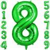 OFFCUP Palloncini Compleanno Verde 101 CM, Palloncino Numero 8, Foil Palloncini Numeri, Giganti Palloncini Numeri, Decorazioni Festa Compleanno, Gonfiabili Pallone per Anniversario