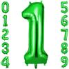 OFFCUP Palloncini Compleanno Verde 101 CM, Palloncino Numero 1, Foil Palloncini Numeri, Giganti Palloncini Numeri, Decorazioni Festa Compleanno, Gonfiabili Pallone per Anniversario