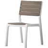 Keter 10 pz. Keter Harmony CHAIR Bianco e Tortora Sedia per Esterno Arredo Giardino