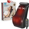 COMFIER Massaggiatore per schiena e collo con calore, cuspide massaggiante 3D con massaggio a vibrazione, massaggiatore shiatsu per collo e spalle, cuscino massaggiante, regali