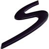 SHSBSCAR Logo S Della Porta Del Bagagliaio Per Porsche Cayenne Panamera 2009-2022, Baule Posteriore Con Stemma Del Portellone Posteriore Per Porsche 911 970 971 9YA (Nero Brillante) (Nero-S)