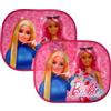 CARTOON Tendine parasole laterali Barbie rosa Disney per bambini coppia di tendine per auto 44 x 33 cm protezione raggi UV