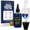 DOSIDIAG Tester per Guarnizione Testa Cilindrica - Fino a 50 Test - Rilevatore di Perdite CO₂ per Motore a Benzina e Diesel - Kit Universale con Liquido Reattivo Blu - Diagnostica Rapida e Affidabile