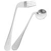 PartyKindom 1set Posate Angolate in Inossidabile Per Anziani Forchetta E Cucchiaio Leggeri Ergonomici Per Alimentazione Assistita Per Persone Con Mobilità Limitata Utensili Da Tavola Per Mangiare in Letto