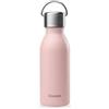 Qwetch - Borraccia Termica Inox Active 350 ml Rosa Pastello - Bottiglia Termica Piccola in Acciaio Inox Riciclato 90% - Thermos Caffè 12h Caldo / 24h Freddo - Senza Perdite, Con Ansa Ergonomica
