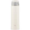 Zojirushi SM-SF48-WM - Borraccia in acciaio inox, per bere direttamente, apertura con un solo tocco, 480 ml, colore: bianco chiaro