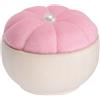 QUARKZMAN Puntaspilli Base Legno per Cuscino Ago, Carino Porta Spilli Ciotola Verticale Legno per Cucito, Quilting, Ricamo, Artigianato Fai da Te, Rosa