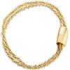 Breil, Collezione Magnetica System, Bracciale Donna Small Desert Rose in Acciaio Lucido Color Oro, Pratica Chiusura con Magnete, Colore Gold, Misura 19,5 Cm, Idea Regalo Donna