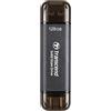 Transcend SSD portatile ESD310C da 128 GB Type-A/Type-C, compatibile con PS4/PS5, colore nero - TS128GESD310C
