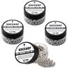 ADCSHOP Confezione da 4 vasetti da 500 sfere in acciaio 4,5 mm (.177 Cal) - 2000 BBS ad alta densità 0,35 g - per pistole CO2 e aria compressa - solo armi adatte per sfere in acciaio - trasporto sicuro