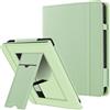 FINTIE Custodia per 7 Kobo Libra Colour (2024) / Kobo Libra 2 (2021) eReader - Stand Cover Protettiva Case con Card Slot e Hand Strap, Auto Sveglia/Sonno, Salvia Verde