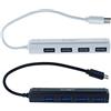 ZOREI 2 Pezzi Hub USB, Multipresa USB, 4 Porte USB 2.0, Da Micro USB a 4 USB, Da USB Type C a 4 USB