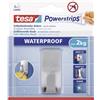 Tesa 59707-00000-01 Powerstrips Waterproof Zoom Gancio Adesivo, Metallo