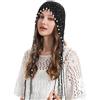 ZLYC Slouchy Beanie da Donna in Cotone Lavorato a Maglia con Nappa, Tinta Unita: Viola, Taglia Unica