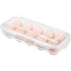 Szaboviktoria Trasparente Porta Uova 10 Griglie, Portauova Frigorifero, Contenitore Uova, Portauova Plastica, Per Frigorifero, Cucina