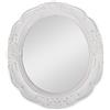 DRULINE Specchio Decorativo Specchio Per Trucco Specchio Muro Specchio Da Appendere Legno Barocco Shabby Chic - bianco
