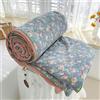 DOTBUY-SHOP Trapuntino Copriletto Estivo Primaverile, Fiori Trapunta Leggera, Cotone di Soia Copriletto Trapuntato per Letto Singolo, Letto Matrimoniale (Blu,150x200cm)