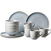 Ritzenhoff & Breker Van Well - Servizio combinato Skagen Stone, 12 pezzi, colore: Grigio/Blu