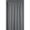 Gardinia Sehlbach Tenda pronta per l'uso con fettuccia, Texture oscurante, Grigio argento, 140 x 245 cm, A risparmio energetico in inverno, Termoresistente in estate, Fonoassorbente, Certificato Oeko-Tex