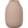 blomus Vaso Colora, vaso per fiori in ceramica, colore indiano abbronzato, misura S, Ø 11 x 15 cm, realizzato a mano di alta qualità