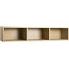Composad | Pensile della Linea MUNDI con 3 Vani, Mobile Soggiorno, Salotto, Moderno ed Elegante, (LxAxP) 25x123,2x30 cm, Colore Rovere Mielato, Made in Italy