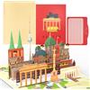 Joyoldelf Biglietto Pop Up Berlino, biglietto regalo 3D per viaggio a Berlino o luna di miele, biglietto per buono, biglietto regalo per il compleanno, biglietto regalo Germania per le vacanze
