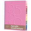 Rileys & Co Rileys 2025-2026, Agenda Giornaliera, Settimanale E Mensile, Luglio 2025 - Giugno 2026, Pagine Per Appunti, Rilegatura A Doppia Spirale, Agenda Settimanale Scuola (20 X 15 Cm, Rosa, Deco, Francese)