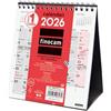 Finocam - Calendario da tavolo 2026 Mese Vista Gennaio - Dicembre (12 mesi) | Calendario 2026 | Planner mensile Neutro Catalano