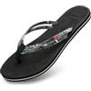 AX BOXING Infradito Donna Ciabatte Fiori Flip Flop Comode Sandali Eleganti Piscina Mare Estive Taglia 36-41 EU(Nero,38 EU)