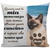 Umitive Cuscino Personalizzato in Memoria degli Animali Domestici con Nome e Foto - Copricuscino per Ricordare Il Tuo Cane o Gatto - Regalo Commemorativo per Amanti degli Animali (Style D)