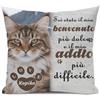 Umitive Cuscino Personalizzato in Memoria degli Animali Domestici con Nome e Foto - Copricuscino per Ricordare Il Tuo Cane o Gatto - Regalo Commemorativo per Amanti degli Animali (Style C)