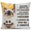 Umitive Cuscino Personalizzato in Memoria degli Animali Domestici con Nome e Foto - Copricuscino per Ricordare Il Tuo Cane o Gatto - Regalo Commemorativo per Amanti degli Animali (Style B)