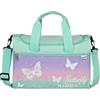 Scooli - Borsa sportiva Butterfly Wishes per bambini - Ampio scomparto principale - Tracolla regolabile - Design a farfalla - Robusto