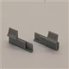 Fai X3 FaiX3.it - Kit piedini ganci per zanzariera avvolgibile verticale in luce. Senza bordo, colore grigio