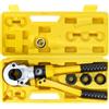 QWORK® Pinza Crimpatrice Tubi, 100 kN Pressatrice Multistrato Manuale, Compatibile con TH16, TH20, TH26, TH32, Soltanto per Tubi Alluminio-plastica e Tubi PEX