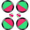 SSKHE Palla Racchetta Scratch Giochi,Gioco Catch Ball and Toss con 4 pagaie e 2 palle,Racchetta da spiaggia Set,Racchetta in plastica e nylon per famiglie all'aperto sport