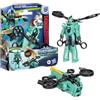 Transformers EarthSpark, action figure di Spitfire caos terreno convertibile in 1 passaggio con lancio in aria