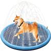 Griwuut Piscina per Cani, Tappetino da gioco per cani 100 cm, Pieghevole, con Funzione di Spruzzatura, Giocattolo Acquatico Portatile per Estate, Tappetino Antiscivolo Durevole per Gioco
