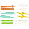 LEEFAI Set di 6 guide per tastiera, per decorare mini skateboard e skateboard