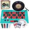 GOTHINK Set di Casinò con Roulette da 25,4 cm, 200 Carte, Strumento di Punti, 2 Palline e Gioco di Texas Hold'em - Ideale per Feste e Celebrazioni
