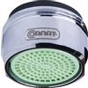 Cornat Aeratore Medic M24 x 1 AG - per la protezione dei germi - risparmio d'acqua fino al 50% - con guarnizione - adatto per rubinetti comuni - in ottone/aeratore / TECWS304