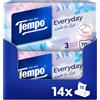 Tempo Light Box - Fazzoletti da taschino, 14 scatole, 70 panni per scatola, morbidi fazzoletti di carta, lavabili in lavatrice