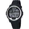 Calypso-Orologio digitale Unisex, con Display LCD digitale e cinturino in plastica, colore: nero, 1 K5667
