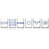 Ichendorf Set 6 Bicchieri DECO BLU