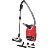 Hoover H-Energy 700 HE710HM 011 Aspirapolvere Con Sacco a Traino, con Filo 7M, 850W, Capacità Sacchetto 5l, Accessori integrati, Potenza Regolabile, Spazzola Parquet e Mobili, Rosso