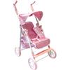 Palmitessa Passeggino Per Bambole Reborn, Passeggino Per Bambole 2 Anni, Carrozzina Per Bambole Rosa Modello 2025 Misure 54x 34,5 x 65,5 cm(h)