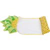 aqxreight Lettino Galleggiante Amaca Sull'acqua, Modello Ananas, Sedia Galleggiante Gonfiabile, Lettino Multifunzione Pieghevole per Piscina sulla Spiaggia, con Tessuto a Rete Fresco,