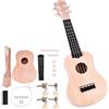 Tissting Kit Ukulele Fai da Te da 21 Pollici Ukulele a 4 Corde Materiale in Tiglio Costruisci Il Tuo Ukulele Ukulele Non Verniciato Per Bambini, Amici, Famiglia